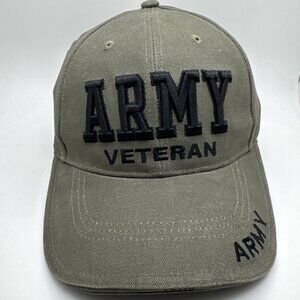 USArmy Veteran Ballcap Cap Military OD Hat Lo Profile Rothco 3946